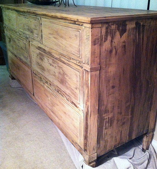 Have a mid-century feel to your decor but not the right furniture? Check out this DIY Mid-Century Dresser Makeover! UpcycledTreasures.com