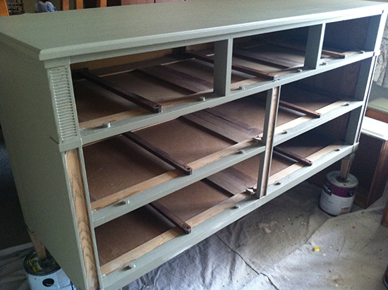 Have a mid-century feel to your decor but not the right furniture? Check out this DIY Mid-Century Dresser Makeover! UpcycledTreasures.com