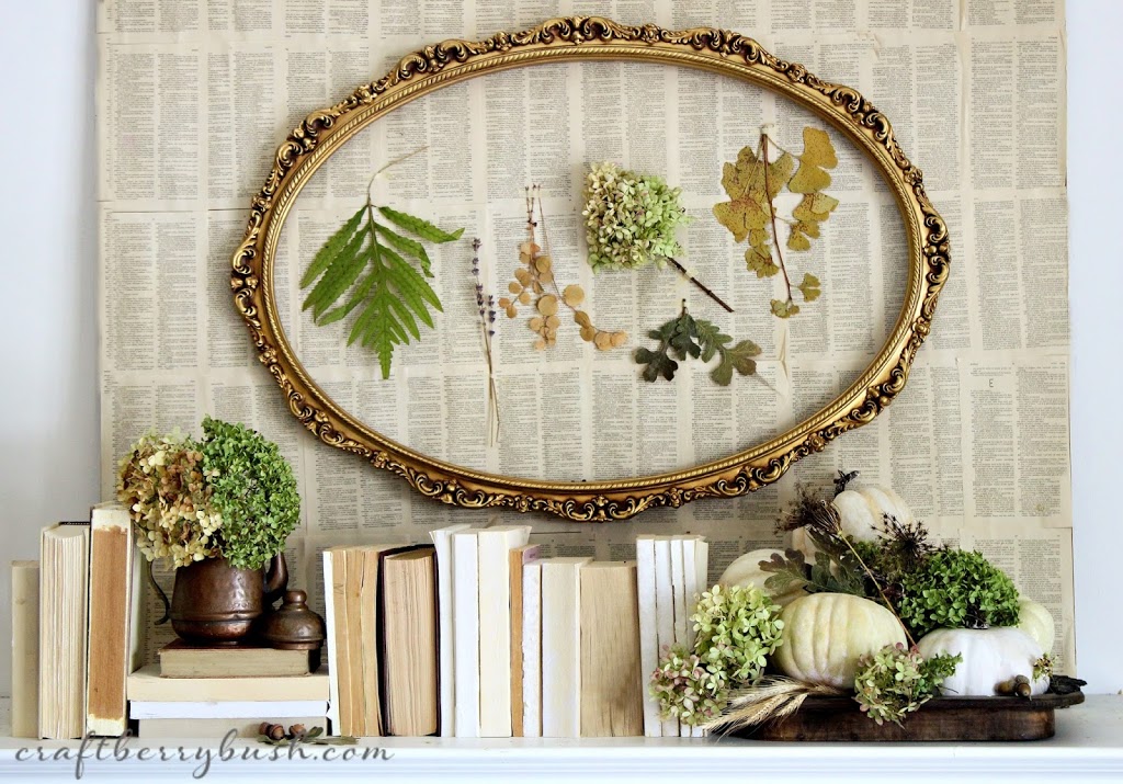 Evolution of a Fall Mantel via Craftberry Bush