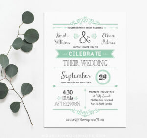 free wedding invitation template