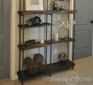 pvc pipe industrial shelf sawdust 2 stitches