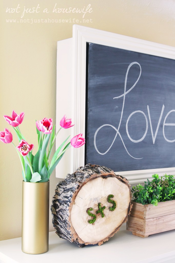 20 Last Minute Valentine Craft Ideas | DIY Moss Art | Not Just a Housewife via Homes.com