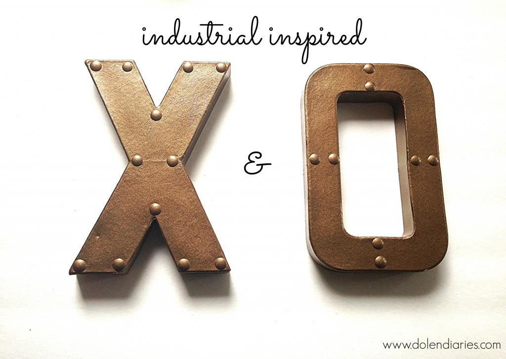 20 Last Minute Valentine Craft Ideas | Industrial X & O | Dolen Diaries 
