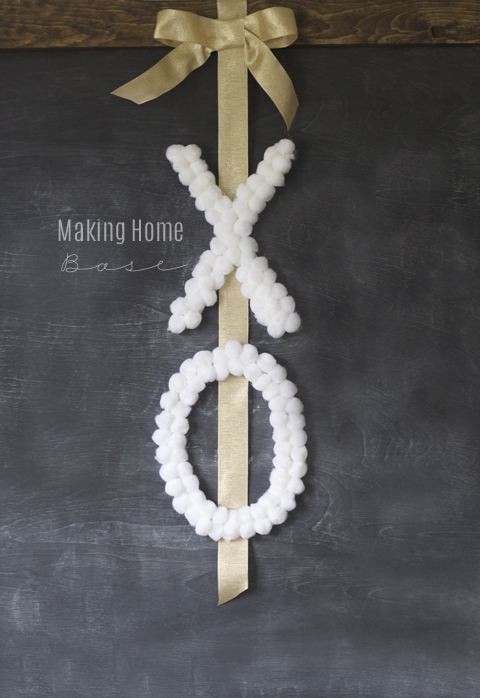 20 Last Minute Valentine Craft Ideas | DIY X O Wreath | Making Home Base