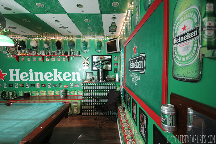 The Heineken Man Cave - Inspired by the Heineken Closet Commercial - UpcycledTreasures.com