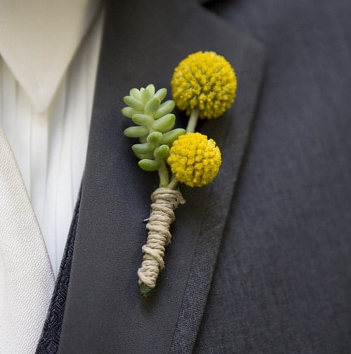Planning a rustic, vintage, or woodland inspired wedding? Take a look at these 25 Rustic Boutonniere Ideas.
