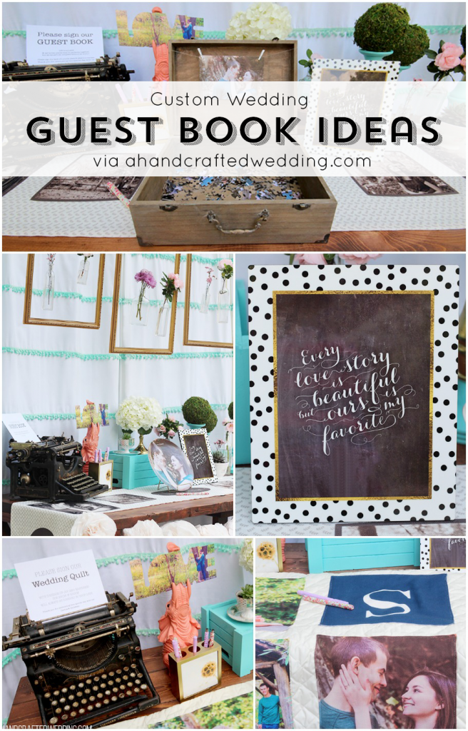 Looking for creative guest book ideas for your wedding? Check out this list of custom wedding guest book ideas | MountainModernLife.com