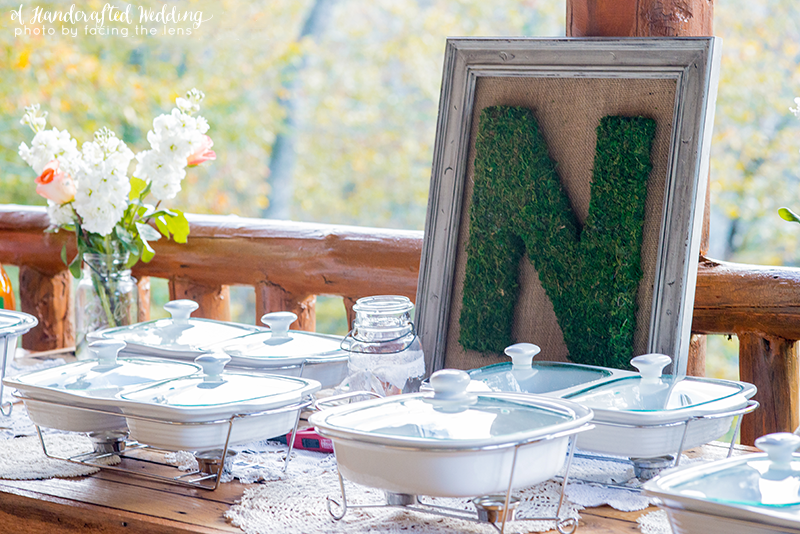 Framed Moss Monogram Letter