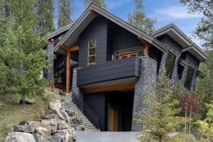 Looking for exterior home inspiration? Check out these 15 Modern Rustic Homes with Black Exteriors! MountainModernLife.com
