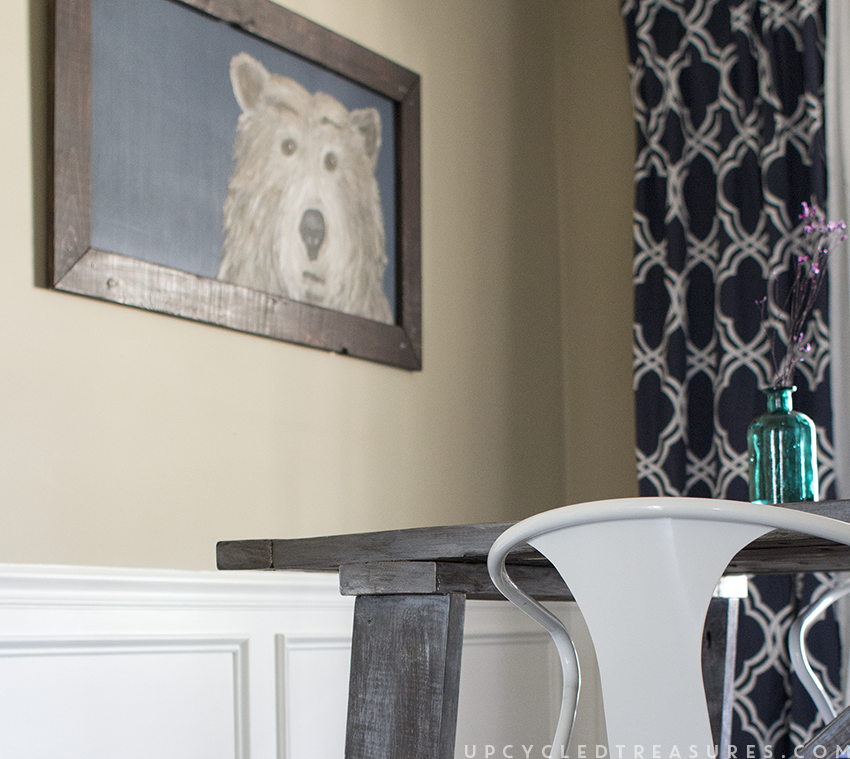 Looking to make something crafty? Check out how you can bring out your creativity with this DIY Wall Art for the dining room! MountainModernLife.com