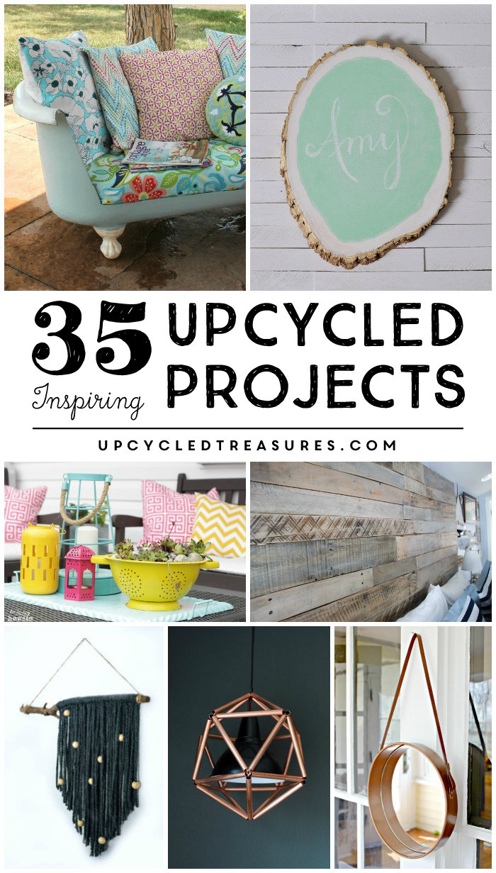 Check out this amazing list of 35 Inspiring Upcycled Projects that you will actually want to make! MountainModernLife.com