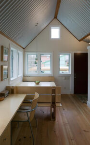 Floating Guest House with Corrugated Metal Interior | Tiny House Blog