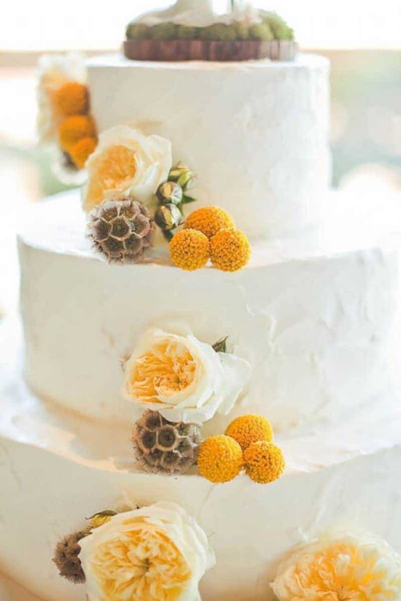 Planning a rustic or whimsical-inspired wedding? Check out this Craspedia wedding flower inspiration for ways to add this quirky flower to your decor. 