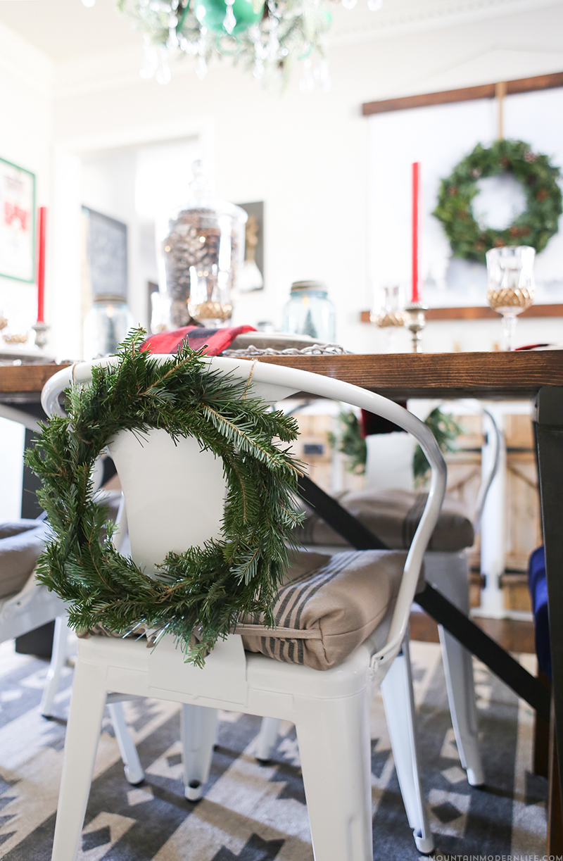 Come see how old and new are combined to create this cozy, cabin inspired Christmas tablescape. MountainModernLife.com