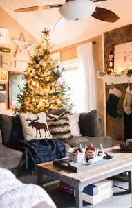 Come see how we decked out our home for the holidays with our cozy Christmas home decor! MountainModernLife.com