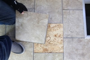 removing old RV flooring