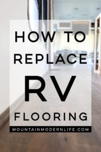 How to Replace RV Flooring - Come see how we removed the stained carpet and replaced it with vinyl plank flooring!