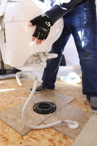 removing toilet in RV to replace flooring