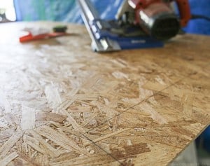 cutting underlayment for RV flooring