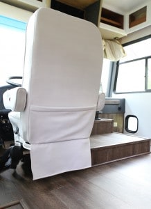 Looking for ways to update your old RV Captain's chairs? Come see how we spruced ours up using chalk paint. MountainModernLife.com