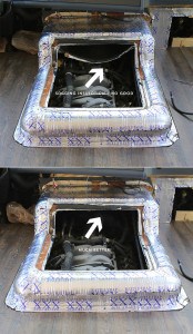 fixing-hanging-insulation-in-engine-cover-before-and-after-mountainmodernlife.com