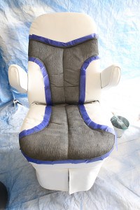 Looking for ways to update your old RV Captain's chairs? Come see how we spruced ours up using chalk paint. MountainModernLife.com