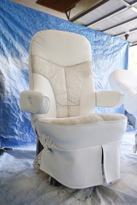 Looking for ways to update your old RV Captain's chairs? Come see how we spruced ours up using chalk paint. MountainModernLife.com