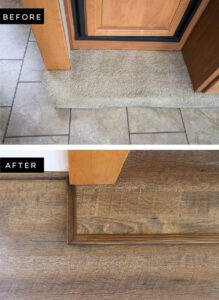 rv flooring before and after