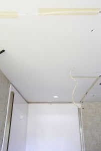 ceiling panel in rv before skylight cut out mountainmodernlife.com