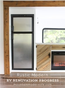 Rustic Modern RV Renovation Progress | MountainModernLife.com