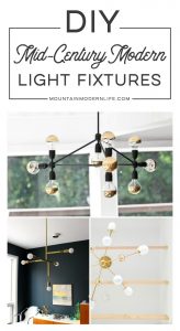 DIY Mid-Century Modern Light Fixtures | MountainModernLife.com