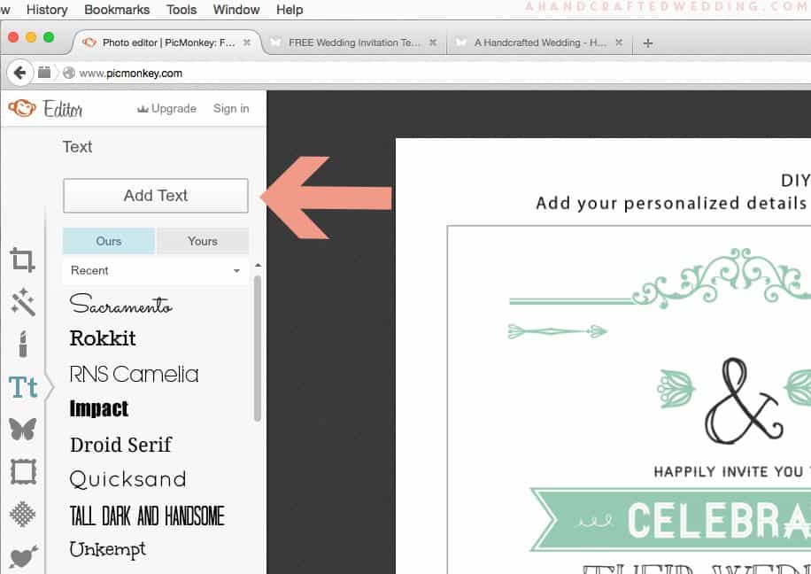 How to Edit DIY Invitation Templates