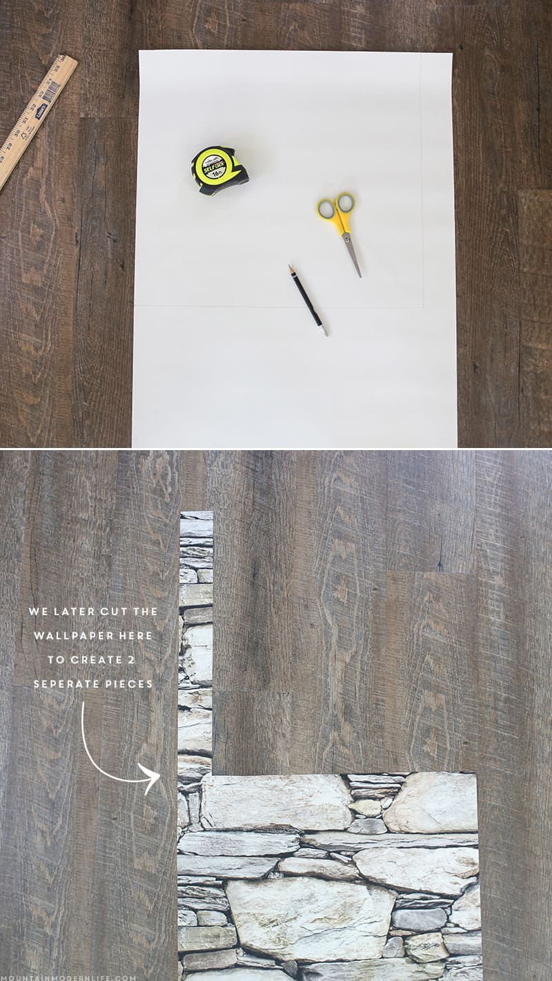 Looking for a non-permanent way to spruce up your RV walls? This wallpaper is lightweight, easily removable, and a great solution for the indecisive! Perfect for creating a temporary rustic accent wall. MountainModernLife.com