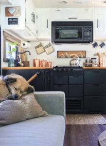 Thinking about updating the kitchen in your camper? Come see how we made a huge impact in our motorhome with our RV kitchen renovation! | MountainModernLife.com #RVreno