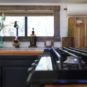 Thinking about updating the kitchen in your camper? Come see how we made a huge impact in our motorhome with our RV kitchen renovation! | MountainModernLife.com #RVreno