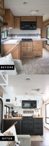 Are you thinking about updating the kitchen in your RV or camper? Come see how we made a huge impact in our motorhome with our RV kitchen renovation!