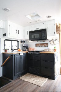 Are you thinking about updating the kitchen in your RV or camper? Come see how we made a huge impact in our motorhome with our RV kitchen renovation!