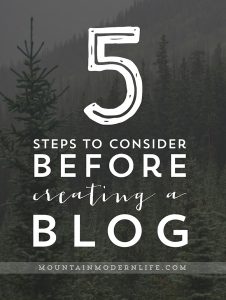 5 Steps to Consider Before Creating a Blog