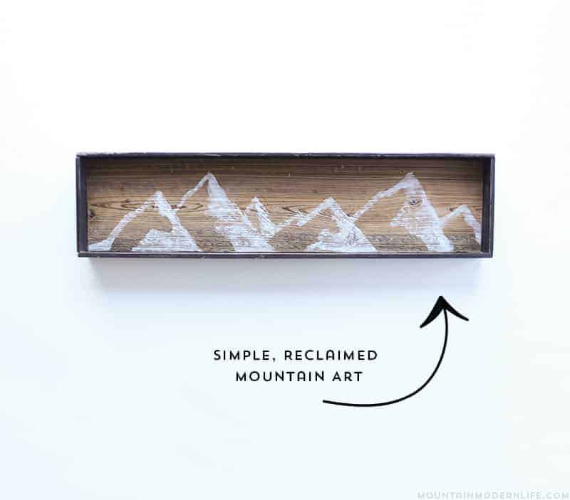 DIY Reclaimed Mountain Art - 10 Favorite Posts of 2016 | MountainModernLife.com