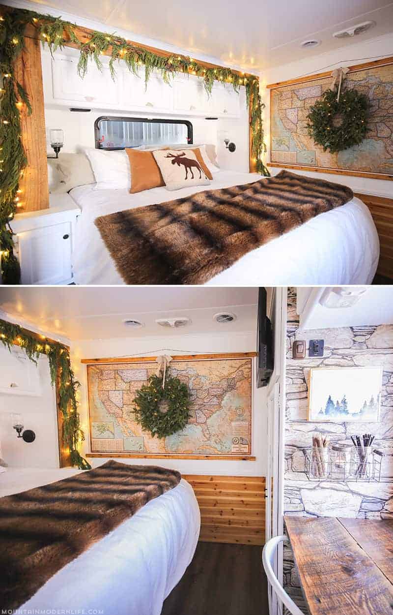 rustic-modern-renovated-rv-bedroom-mountainmodernlife-com | Mountain ...
