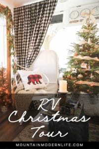 Our RV all decked out for the holidays! MountainModernLife.com