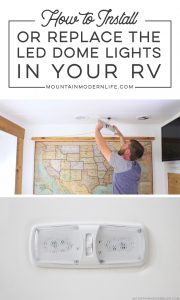 Updating LED Light Fixtures in RV | MountainModernLife.com