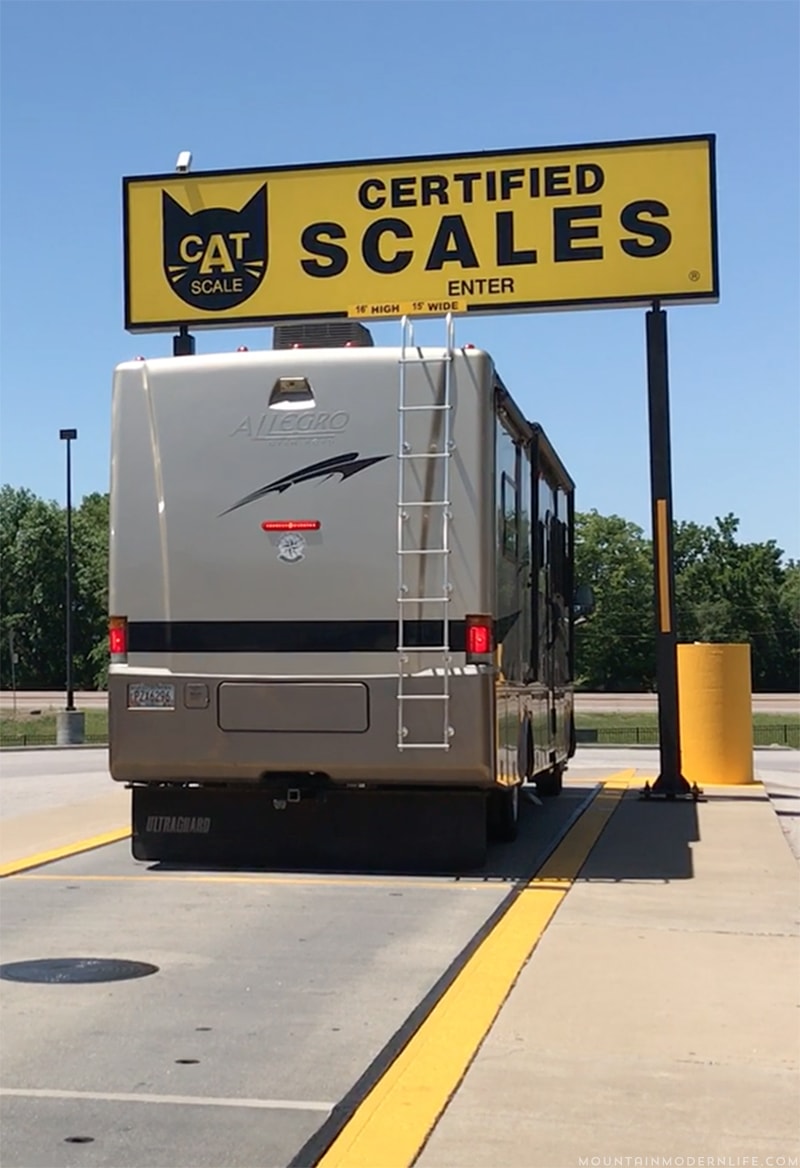 Did you know an overweight RV is one of the main causes for tire blowouts? Check out these RV Weigh Station Tips and Resources before you hit the road! MountainModernLife.com