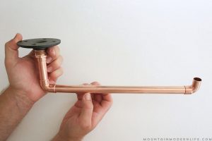 Rustic Modern DIY Paper Towel Holder using Copper Pipe Fittings | MountainModernLife.com