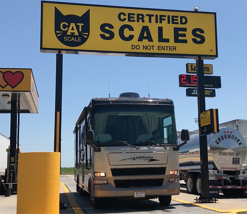 Did you know an overweight RV is one of the main causes for tire blowouts? Check out these RV Weigh Station Tips and Resources before you hit the road! MountainModernLife.com
