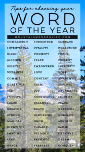 Resolutions not working for you? Ditch that system and try this instead! 5 Steps to Choosing your 2018 Word of the Year | MountainModernLife.com