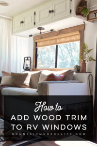wood framed RV windows