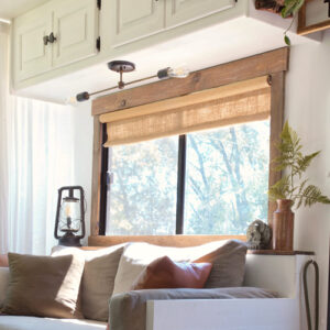 wood around RV windows