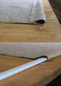 Looking for ways to add warmth and texture to your home or RV? See how easy it is to make burlap roller shades! MountainModernLife.com