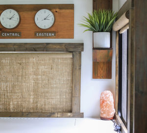 Looking for ways to add warmth and texture to your home or RV? See how easy it is to make burlap roller shades! MountainModernLife.com